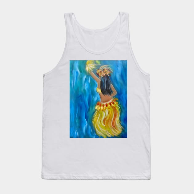 Hula Grass Skirt Tank Top by jennyleeandjim